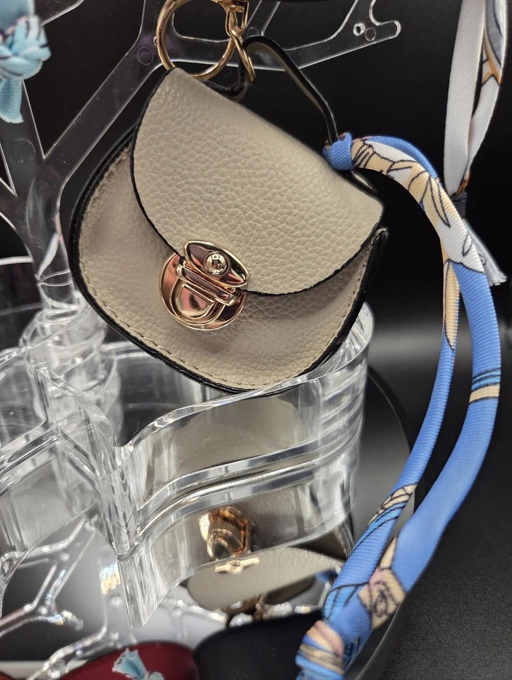 New Mini Saddle Bag Purse Charms / Keychains
